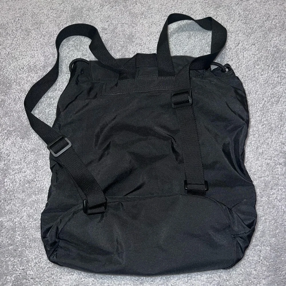 PINK Victoria Secret Black Drawstring Backpack